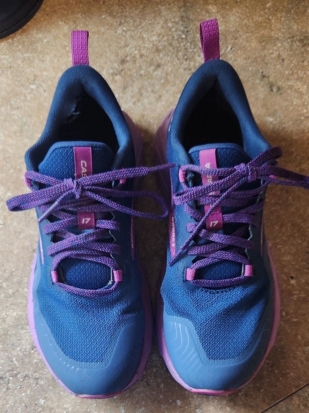 Brooks Women’s Cascadia Trail Running Shoes - Navy and Purple